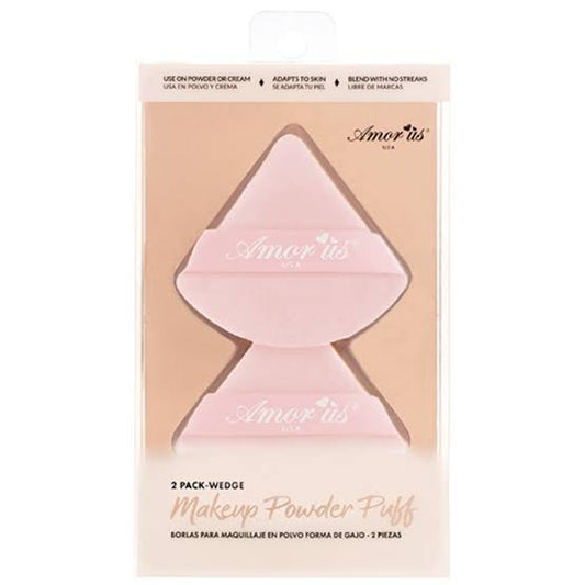 MAKEUP POWDER PUFF PINK (2 PACK) AMOR US