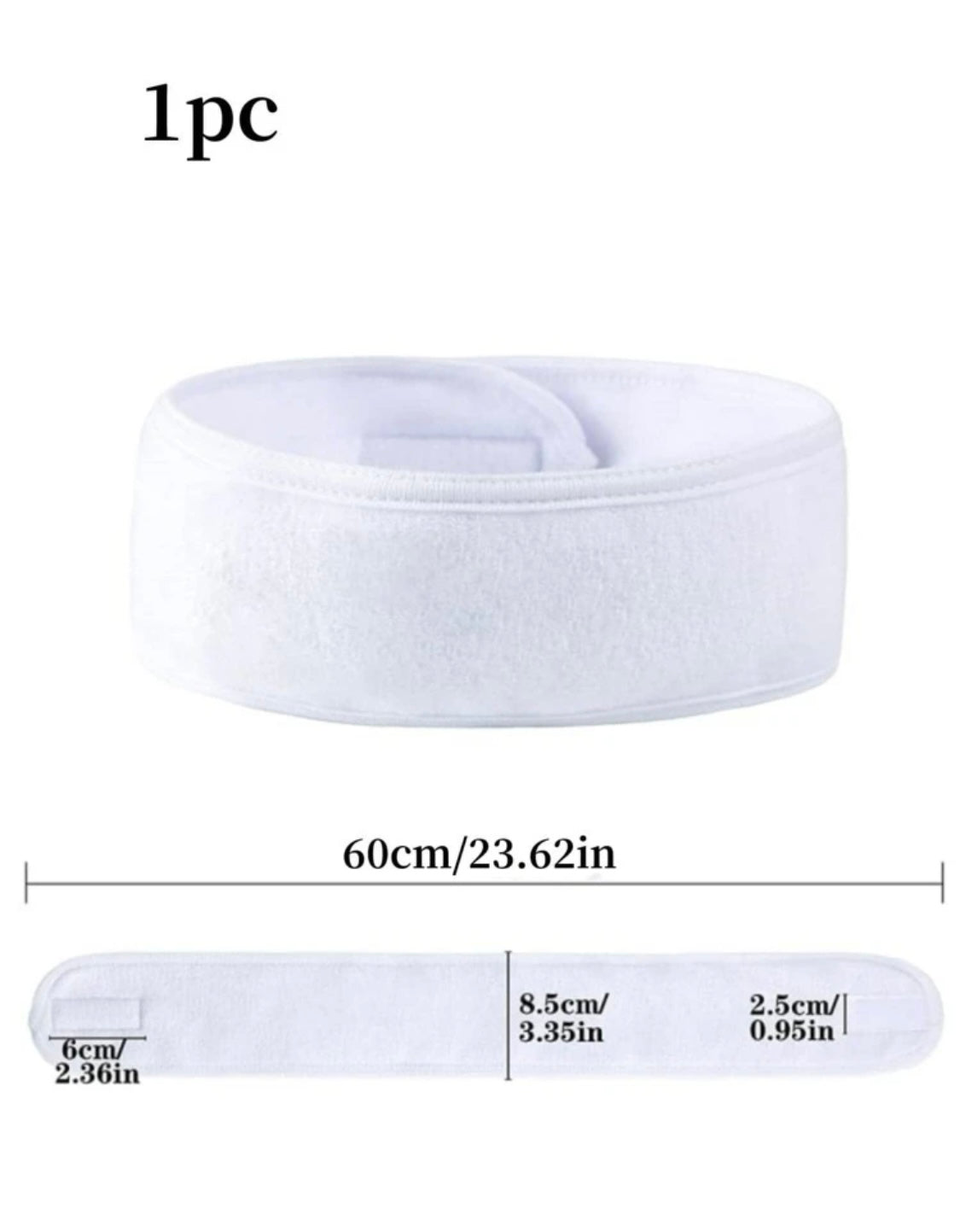 Banda para el cabello con velcro