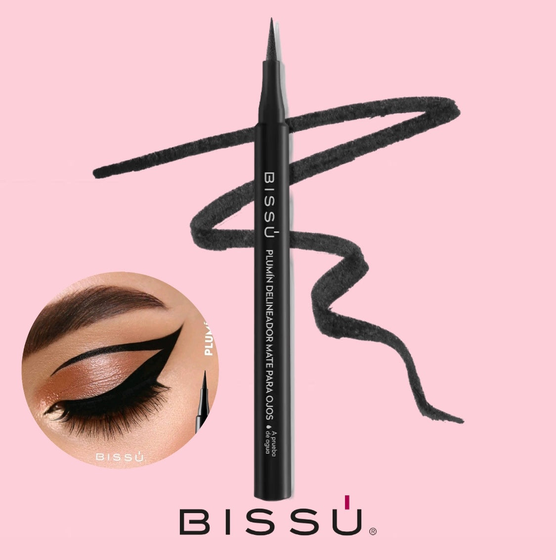 Plumín delineador negro Bissú