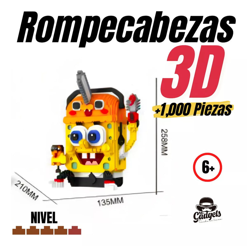 Set de bloques Bob Esponja x Pochita Lovesn