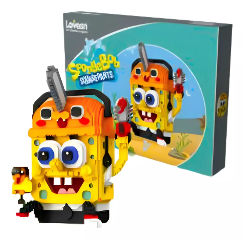 Set de bloques Bob Esponja x Pochita Lovesn