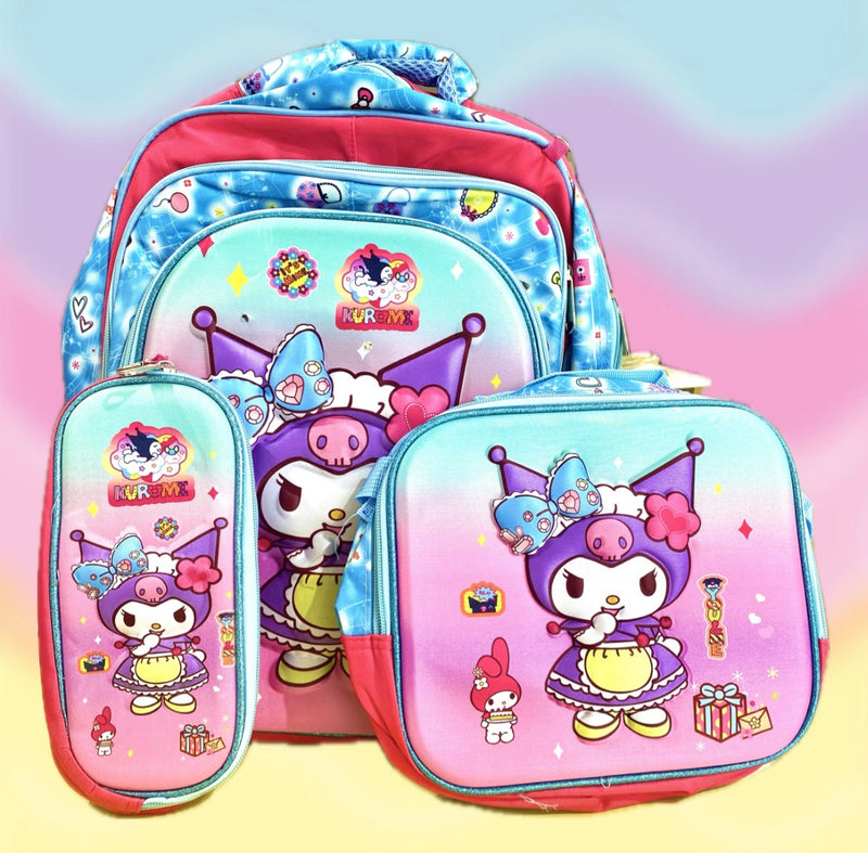 Set de mochila escolar con luces Sanrio