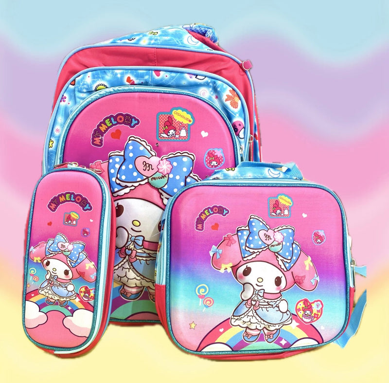 Set de mochila escolar con luces Sanrio