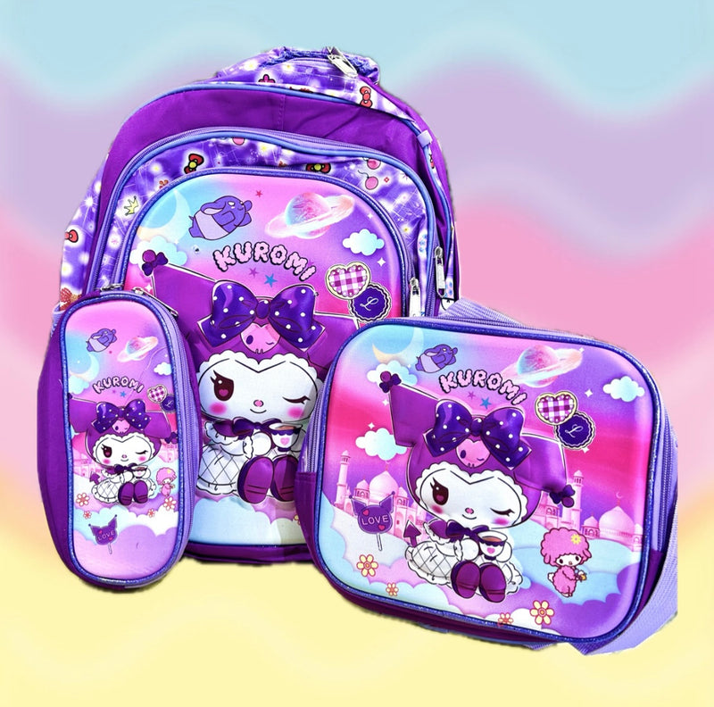 Set de mochila escolar con luces Sanrio