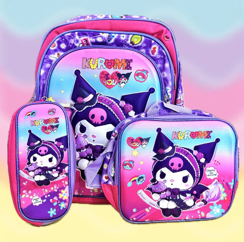 Set de mochila escolar con luces Sanrio