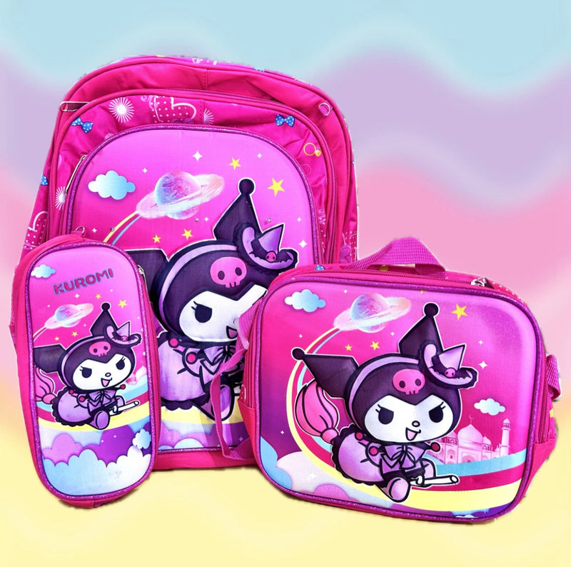 Set de mochila escolar con luces Sanrio