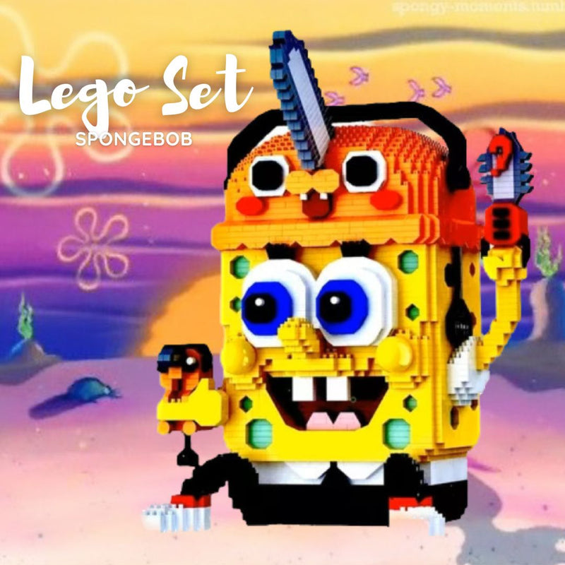 Set de bloques Bob Esponja x Pochita Lovesn