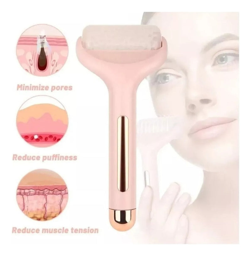 Rodillo Facial Ice Roller Masajeador De Gel Frio