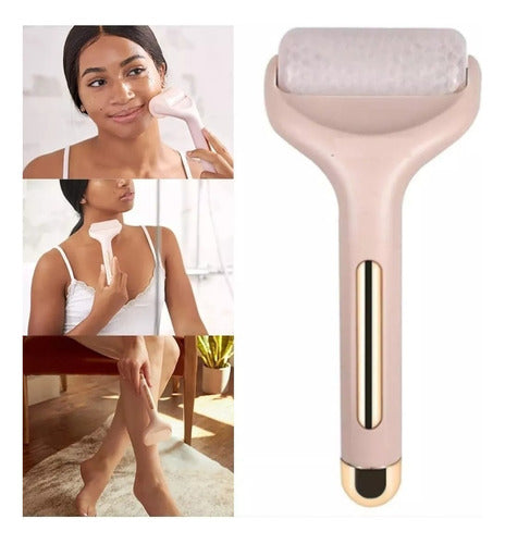 Rodillo Facial Ice Roller Masajeador De Gel Frio