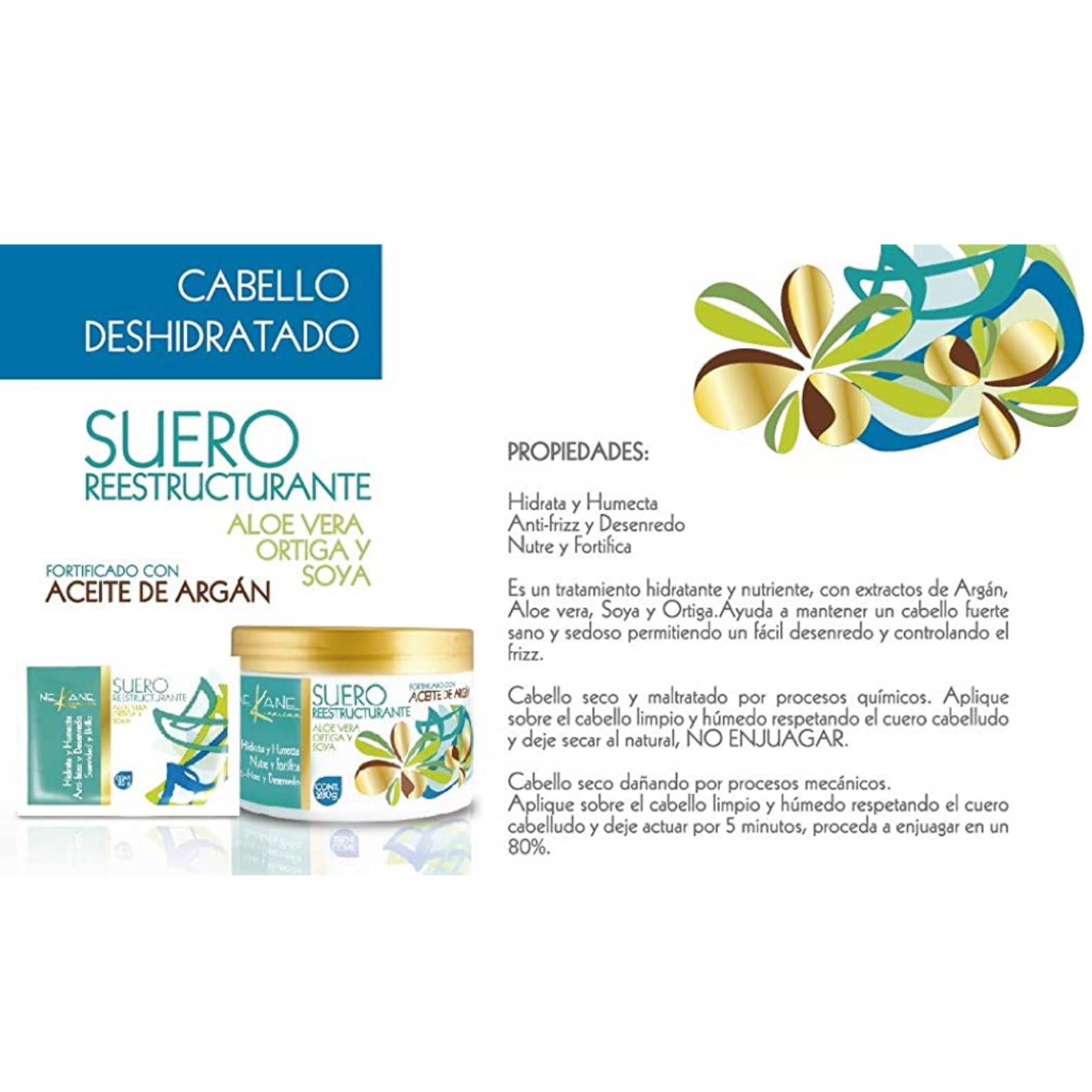 Suero reestructurante para cabello Nekane