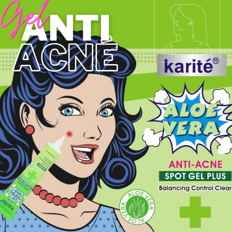 Gel anti-acné de aloe vera Karité