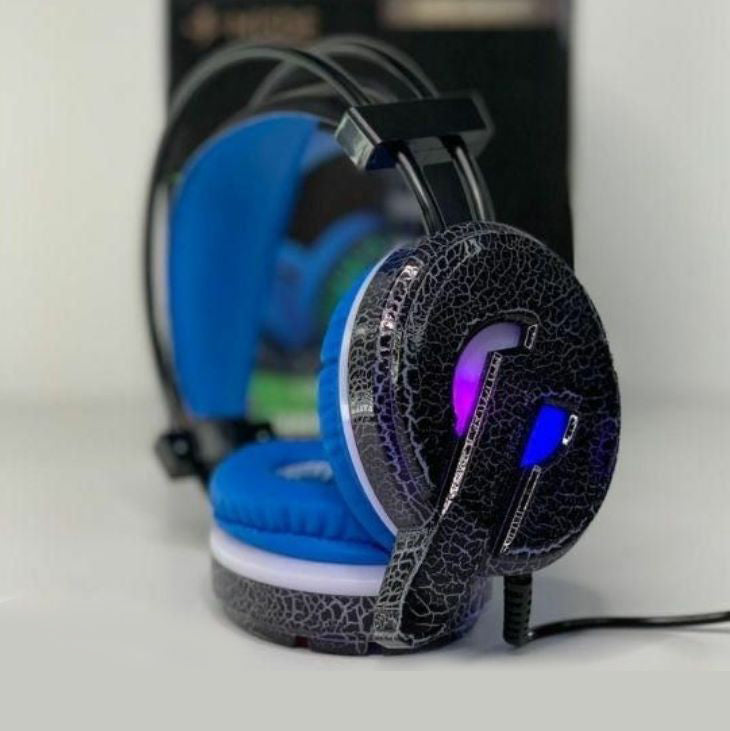 Audífonos Gamer con Luz LED Craquelados