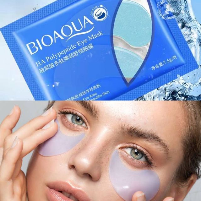 Parches para el contorno de ojos Azul HA Polipeptide Bioaqua