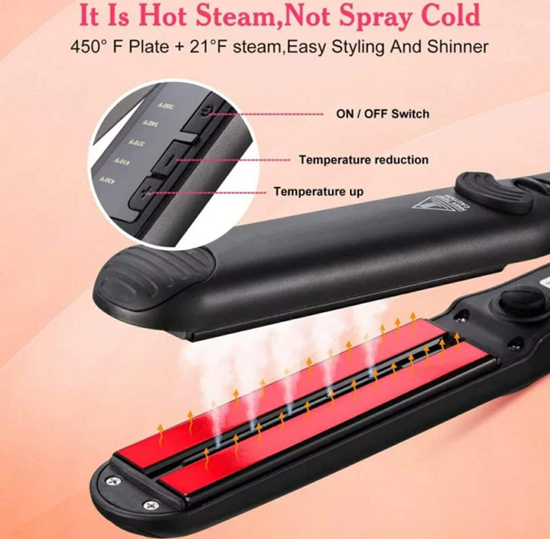 Plancha para Cabello de Vapor Steam Styler