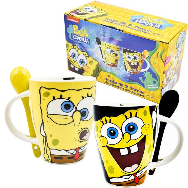 Duo de Tazas Bob Esponja