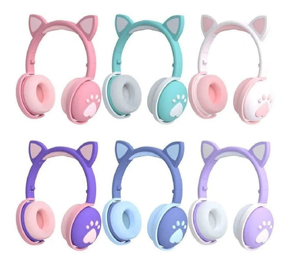 Audífonos Inalámbricos con Huellas de Gato