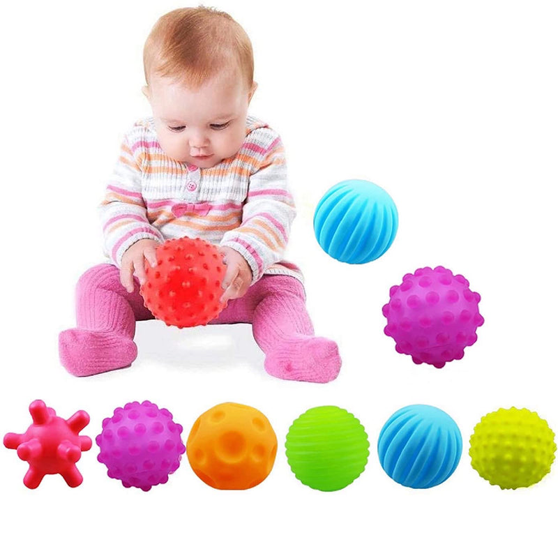 Set de 10 pelotas sensoriales para bebe