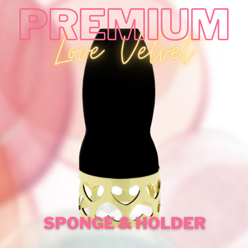 Esponja con soporte - Sponge & Holder Love Velvet AmorUs