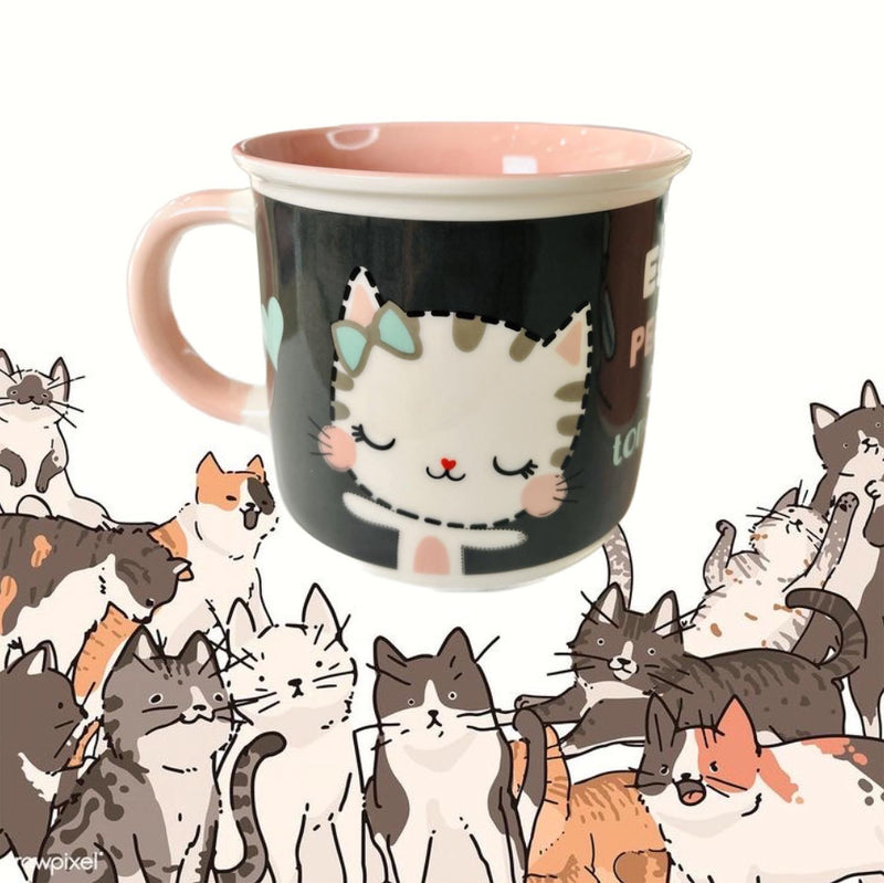 Taza de café de gatitos